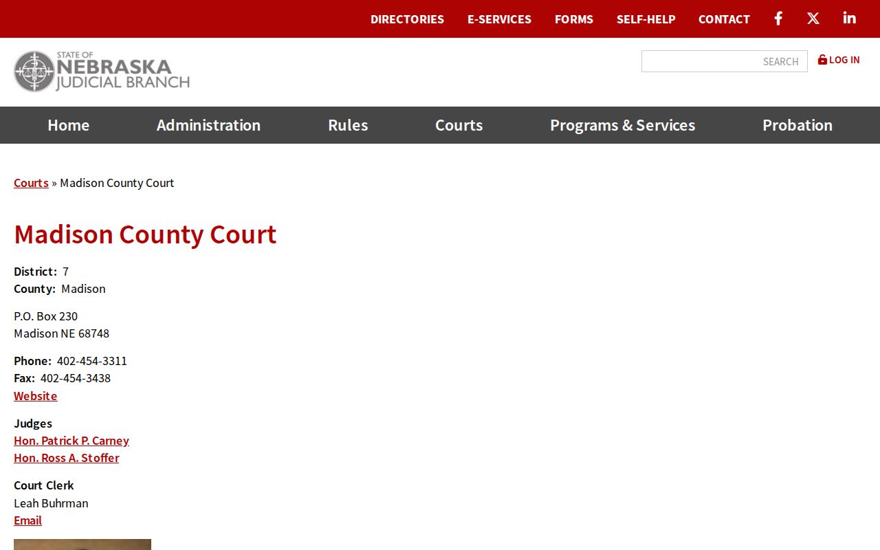 Madison County state court map for outstanding warrants