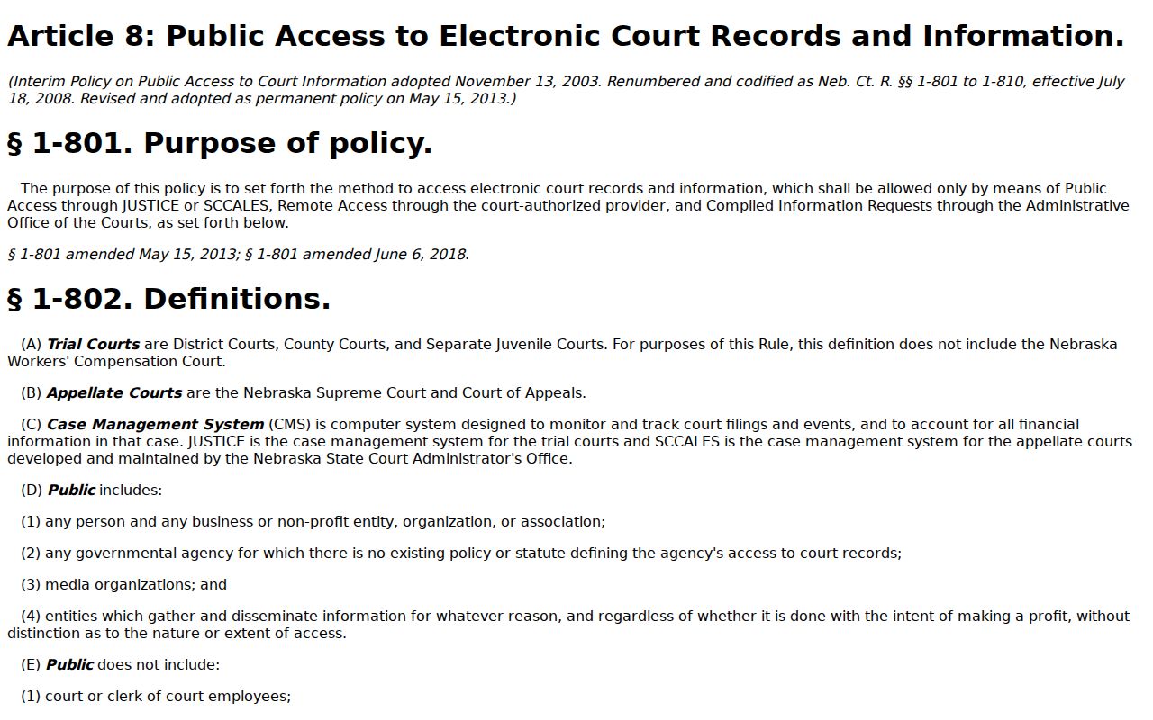Madison County bench warrant public court access